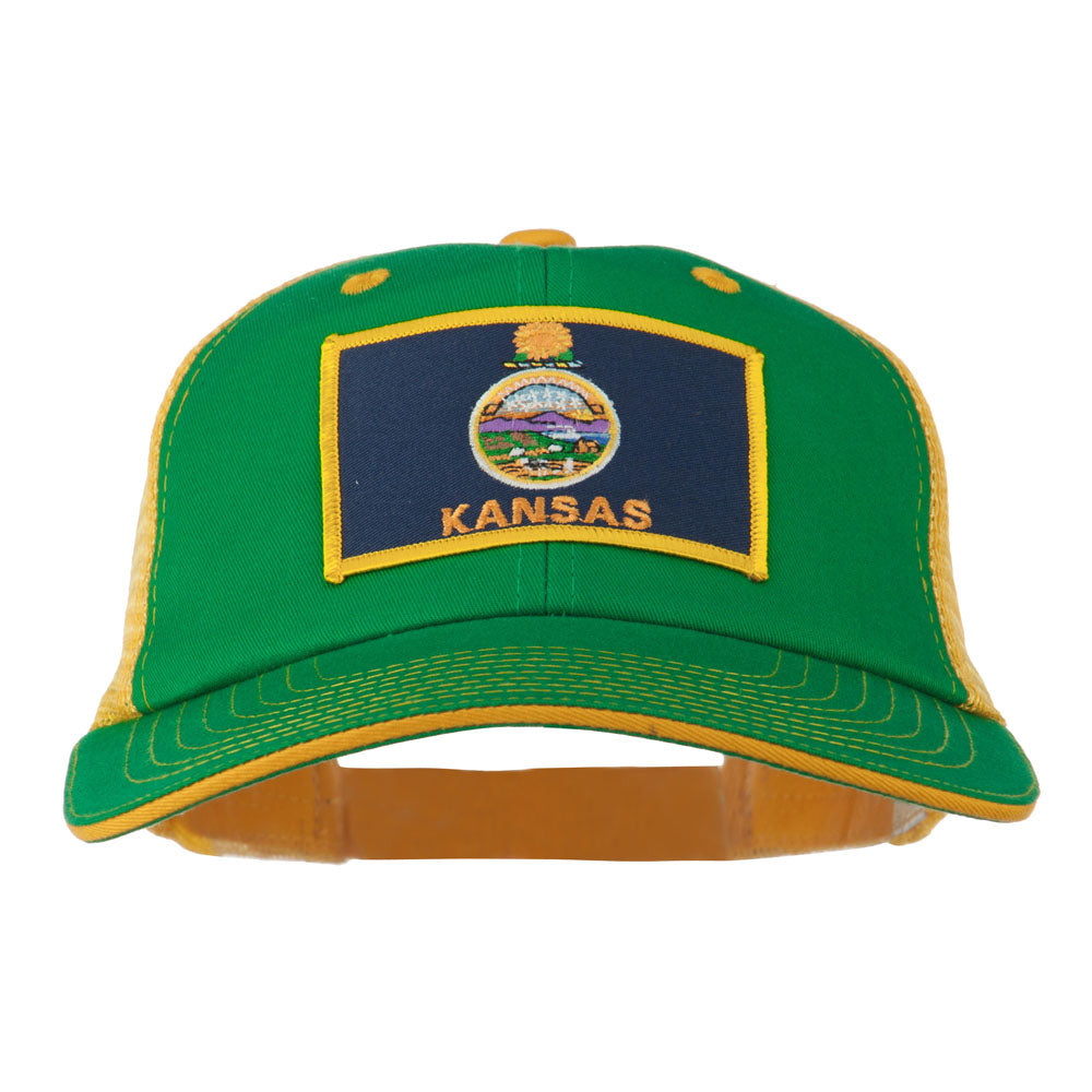 Big Mesh State Kansas Patch Cap
