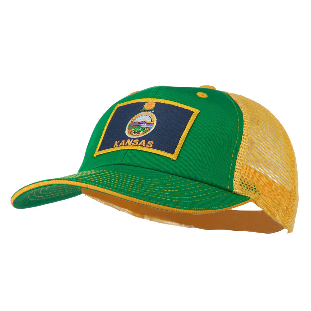 Big Mesh State Kansas Patch Cap