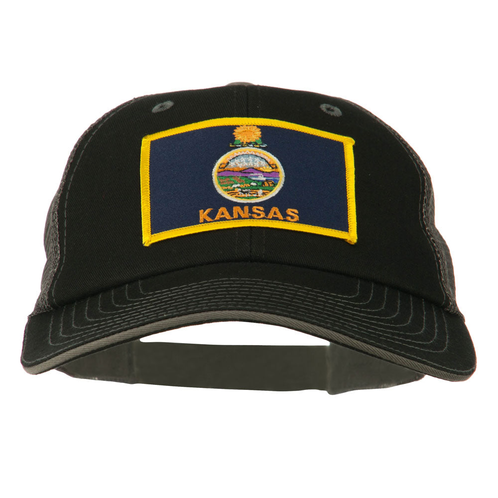 Big Mesh State Kansas Patch Cap