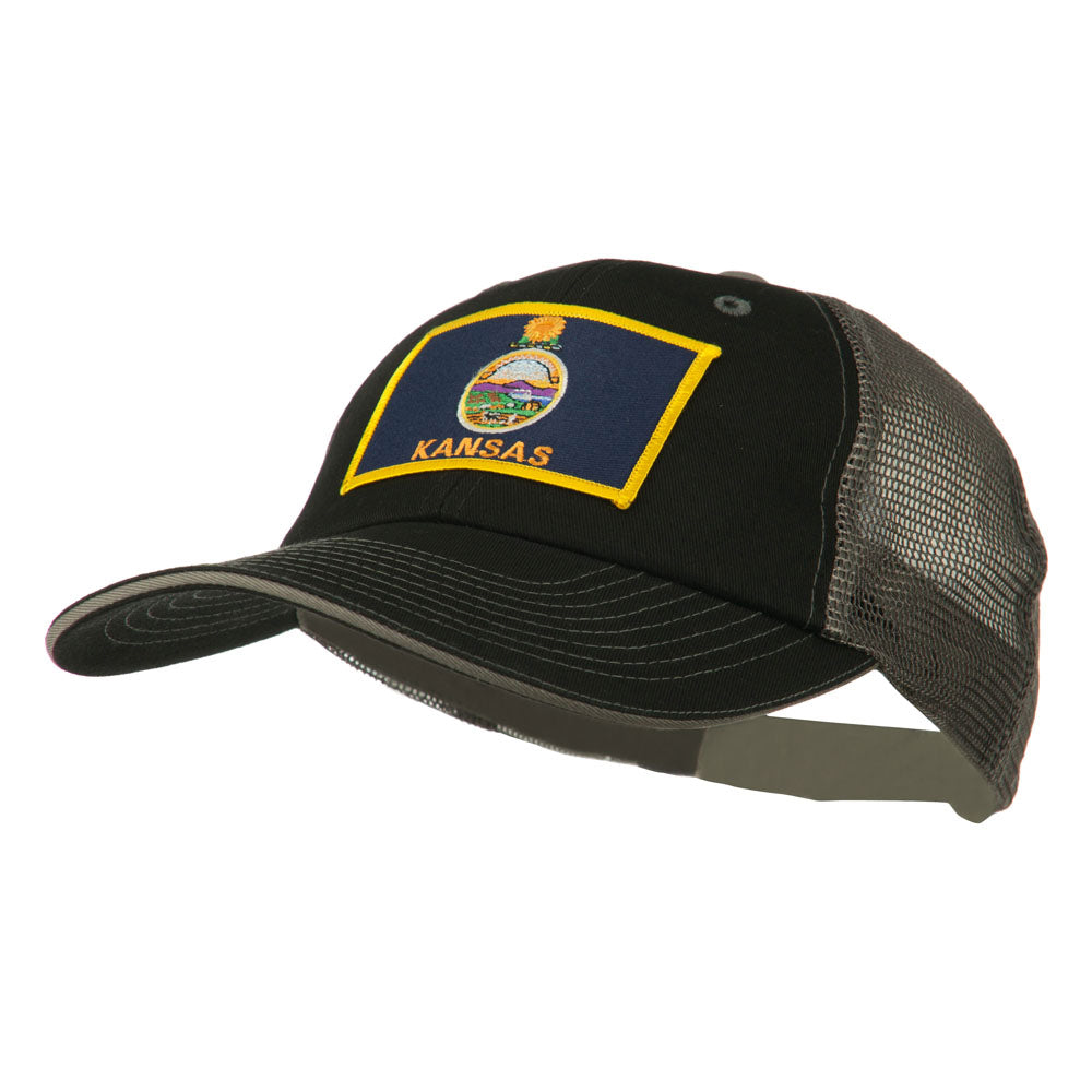 Big Mesh State Kansas Patch Cap