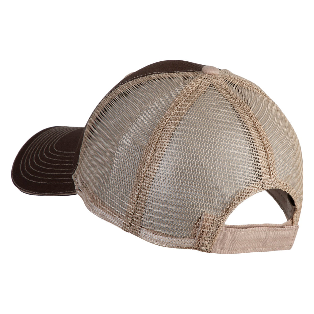 Big Size Garment Washed Cotton Twill Mesh Cap