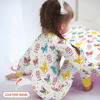 God Says I Am Custom Name Girl Bamboo Two Piece Long Sleeve Pajama Set