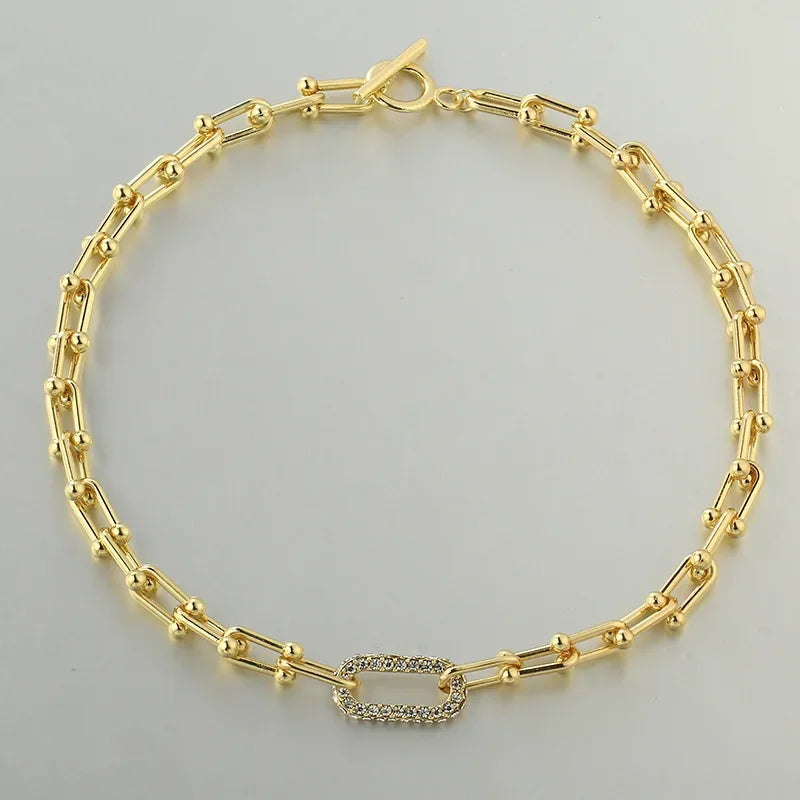 MyClosetAid Gold Necklace with Diamond Jewelry Engagement Rings Style