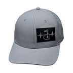 Golf Hat - Baseball Hat Fit  - Gray Blue - Laser Mesh