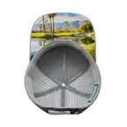 Golf Hat - Baseball Hat Fit  - Gray Blue - Laser Mesh