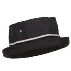 Big Size Striped Hat Band Fisherman Bucket Hat