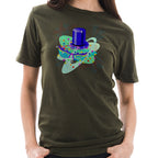 Vapor Wave Mardi Gras Vibes Graphic Design Unisex Lane Seven Ring Spun Cotton Vintage Short Sleeve Crewneck Tee Shirt
