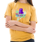 Vapor Wave Mardi Gras Vibes Graphic Design Unisex Lane Seven Ring Spun Cotton Vintage Short Sleeve Crewneck Tee Shirt
