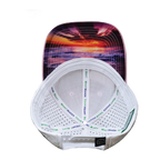 Hawaii Hat - Low Profile - Ponytail - Pink / White - Laser Mesh