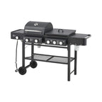 Castelle Flame Heavy-Duty All-In-One Outdoor 5-Burner 56K BTU Liquid Propane Grill (SAK57124)