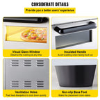 Heavy-Duty Electric 2000W Indoor Commercial Countertop Double Deck Pizza Oven (SAK36147)