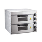 Heavy-Duty Electric 2000W Indoor Commercial Countertop Double Deck Pizza Oven (SAK36147)