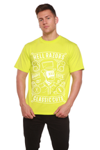 Hell Razors Men's Bamboo Viscose/Organic Cotton Short Sleeve Graphic T-Shirt