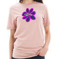 Hippie Flower Graphic Design Unisex Short Sleeve Cotton Jersey T-Shirt