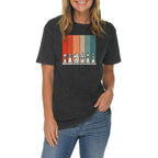 Retro Chess Set Graphic Design Vintage Crewneck Tee
