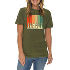 Retro Chess Set Graphic Design Vintage Crewneck Tee
