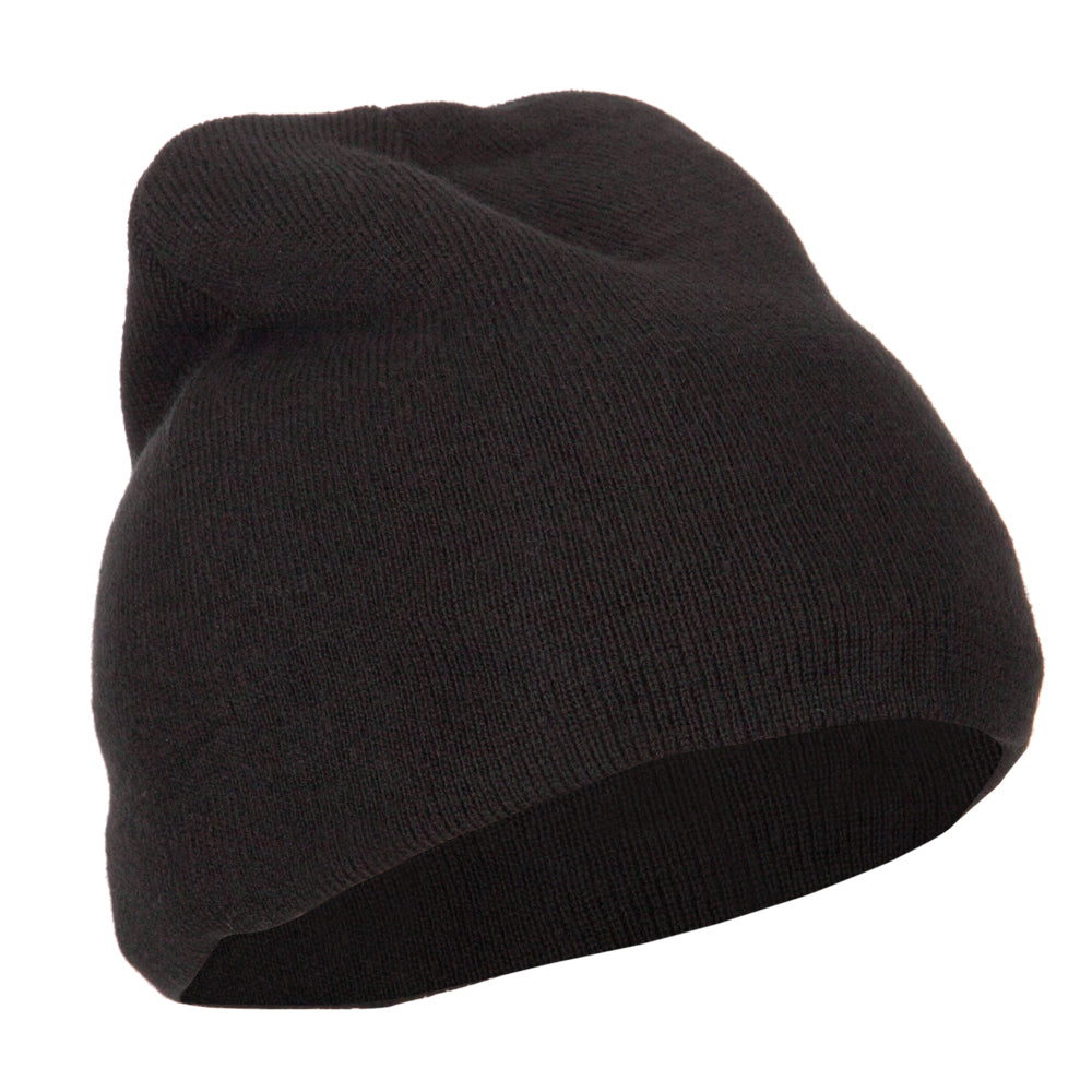 Big Size 8 Inch New Solid Color Short Beanie