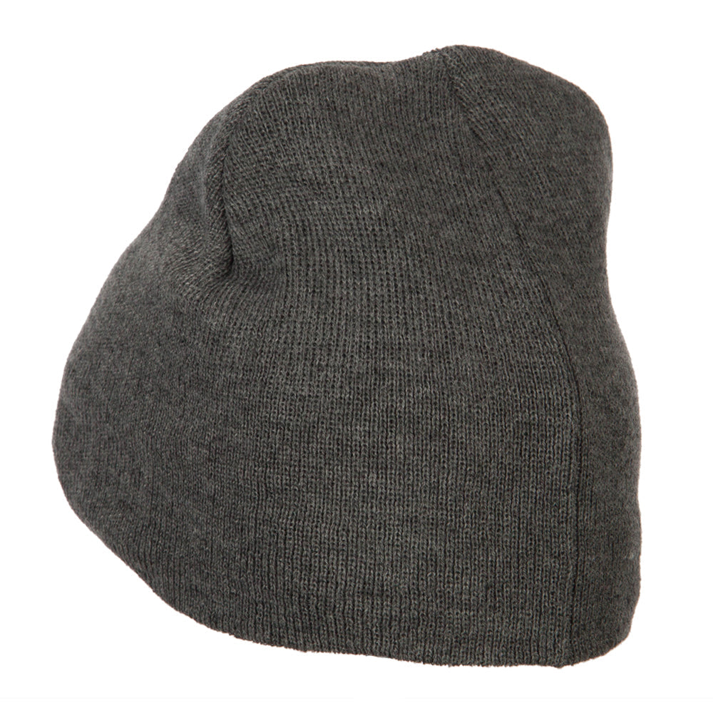 Big Size 8 Inch New Solid Color Short Beanie