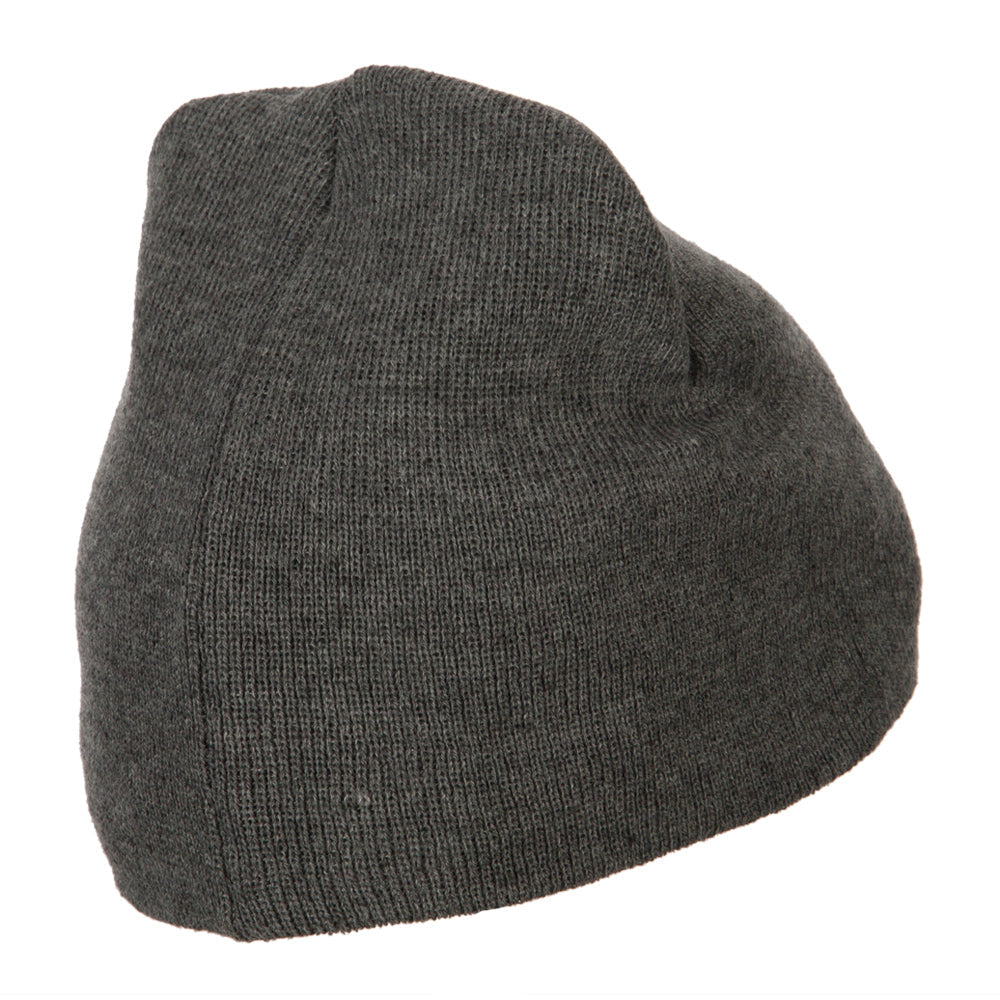 Big Size 8 Inch New Solid Color Short Beanie