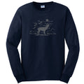 Howling Deer Graphic Men's Ultra Cotton Long Sleeve T-Shirt
