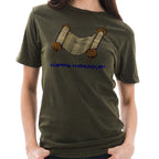 Hanukkah Scroll Graphic Design Unisex Ring Spun Cotton Vintage Short Sleeve Crewneck Tee Shirt