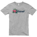 Hawaii State Flower Graphic Design Short Sleeve Cotton Jersey T-Shirt