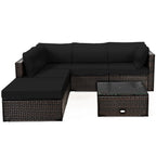 6 Pieces Outdoor Patio Rattan