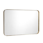 32 Inch x 20 Inch Metal Frame Wall-Mounted Rectangle Mirror