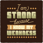I am Strong Men's Bamboo Viscose/Organic Cotton Short Sleeve Graphic T-Shirt