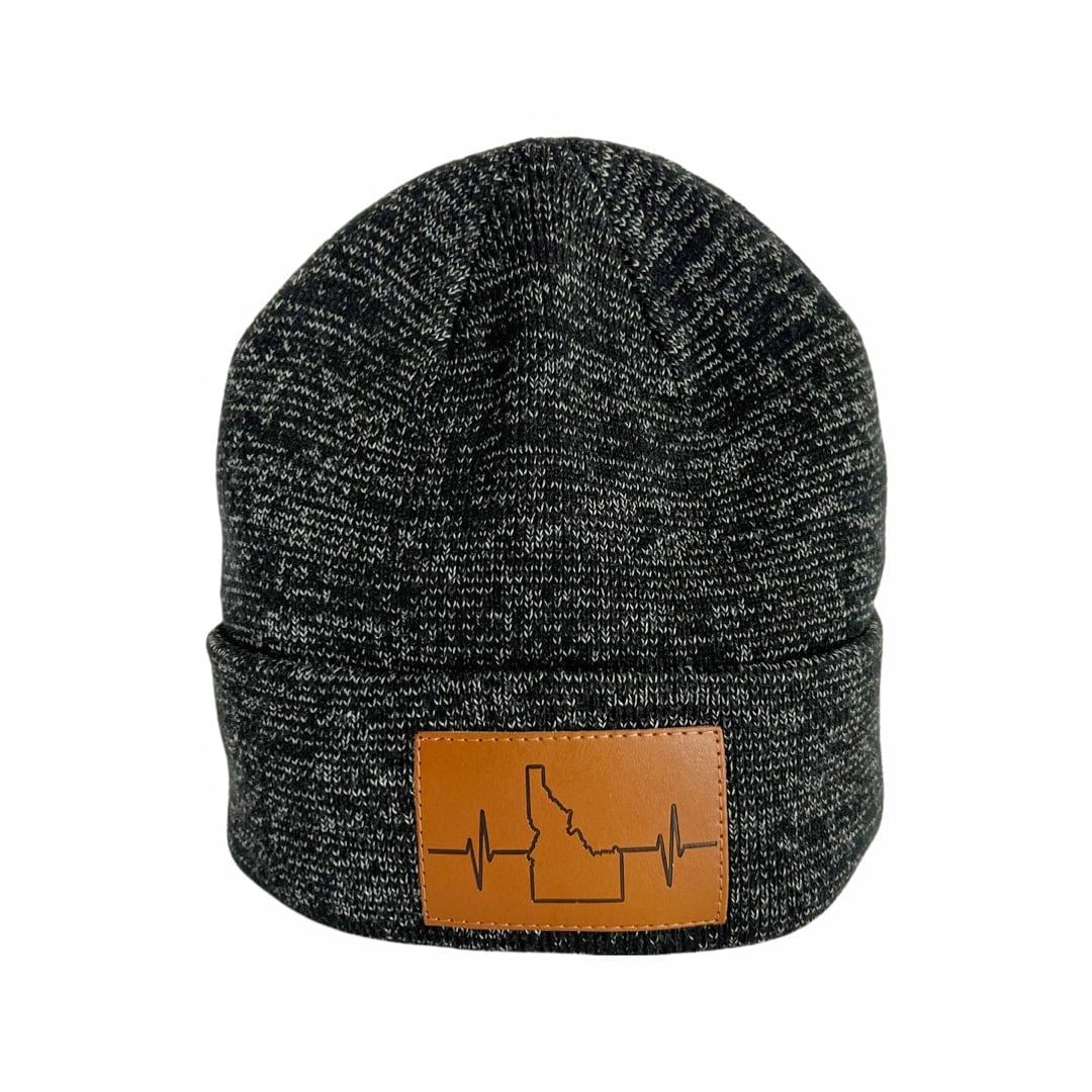 Idaho Beanie - Marled Cuff - Black