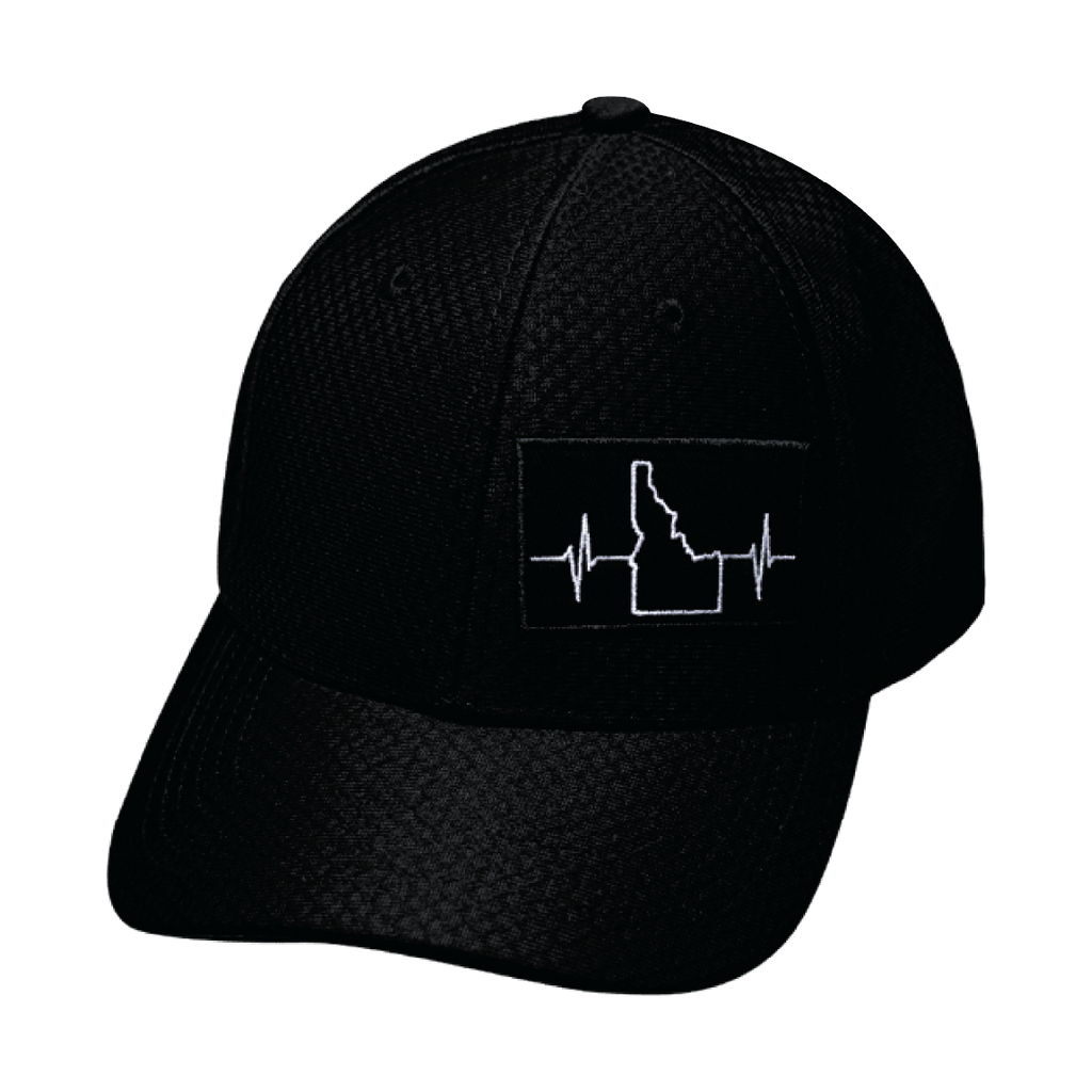 Idaho Hat - Airmesh - Athletic Fit - Black - Fabric Back