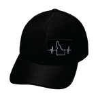 Idaho Hat - Airmesh - Athletic Fit - Black - Fabric Back