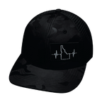 Idaho Hat - Baseball Hat Fit - Black Camo / Black - Trucker Mesh