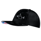 Idaho Hat - Baseball Hat Fit - Black Camo / Black - Trucker Mesh