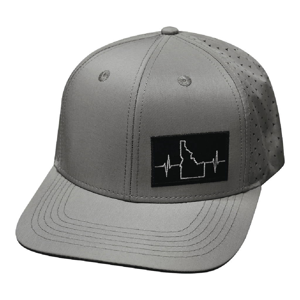 Idaho Hat - Baseball Hat Fit - Gray - Laser Mesh