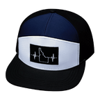 Idaho Hat - Flat Bill - Black / White / Navy - Laser Mesh