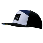 Idaho Hat - Flat Bill - Black / White / Navy - Laser Mesh