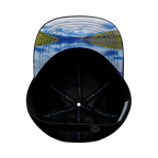 Idaho Hat - Flat Bill - Black / White / Navy - Laser Mesh