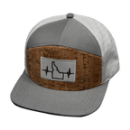 Idaho Hat - Flat Bill - Cork - Gray / White - Jersey Mesh