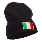 Europe Italy Flag Embroidered Big Short Beanie