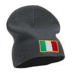 Europe Italy Flag Embroidered Big Short Beanie