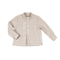 IGOR | Boys Beige Gingham Seersucker Shirt