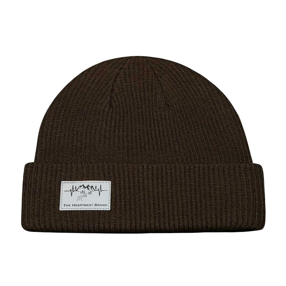 Mountains Beanie - Cuffed - Chocolate