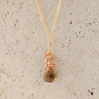 Smoky Quartz Cluster Necklace
