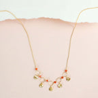 Black Spinel Mini Chain Loop Necklace