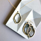 Black Spinel Freestyle Earrings
