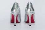 The Ege Silver Leather Pump Fuchsia Sole Women Shoe
