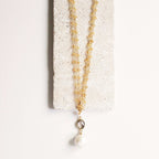 Aqua Chalcedony Pearl Convertible Necklace
