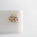 Rainbow Halo Mini Earrings