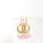 Rose Quartz Mini Boho Earrings